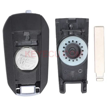 OEM Flip Remote Key Fob 3 Button 434MHz HITAG PCF7941 46 Chip for Peugeot 308 / 3008 / 508 / 5008 5FA010 353-04